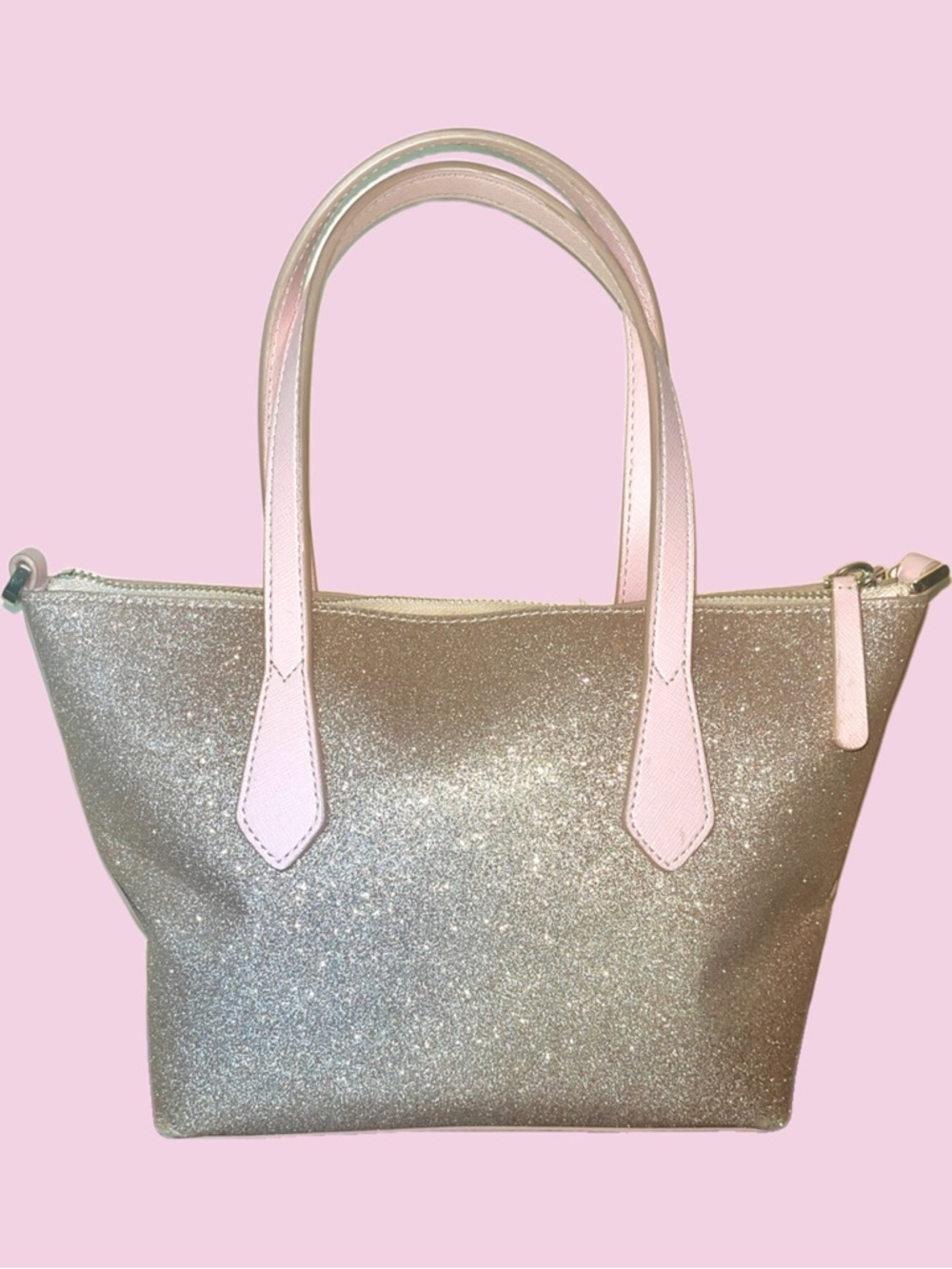 Kate Spade New York Gold Glitter Joeley Small Bag w/Charms - Picture 4 of 6